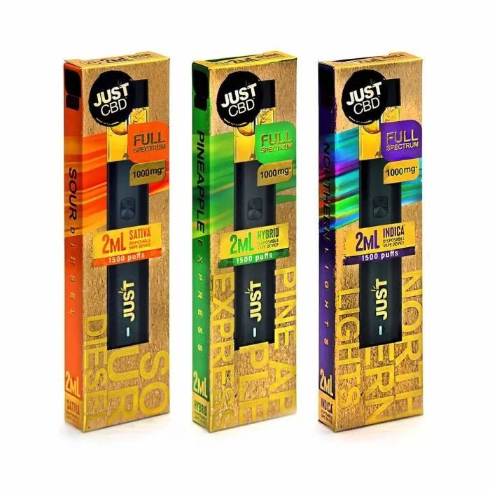 Just CBD Live Resin 1000mg 2ml Disposable Vape Device 1500 Puffs